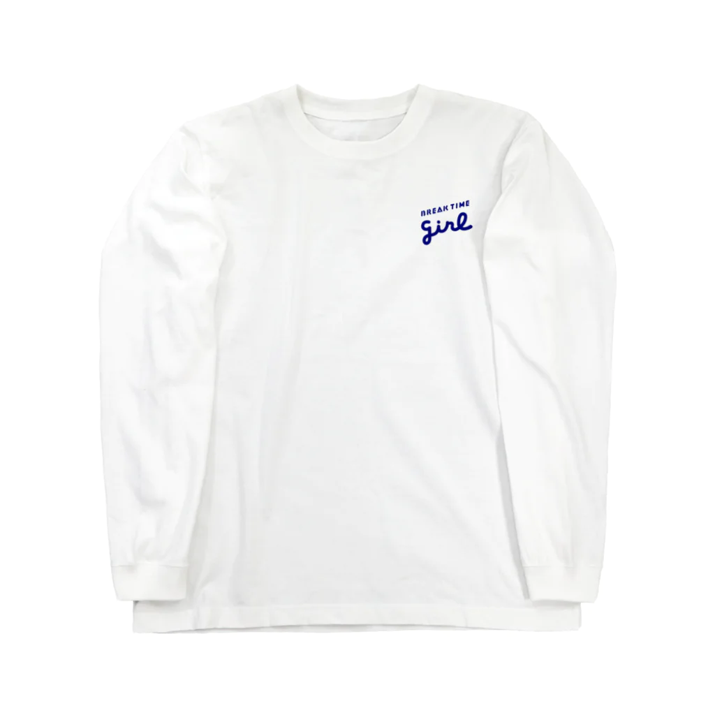 pum shopのブレイクタイム ガ〜ル(back print) 롱 슬리브 티셔츠