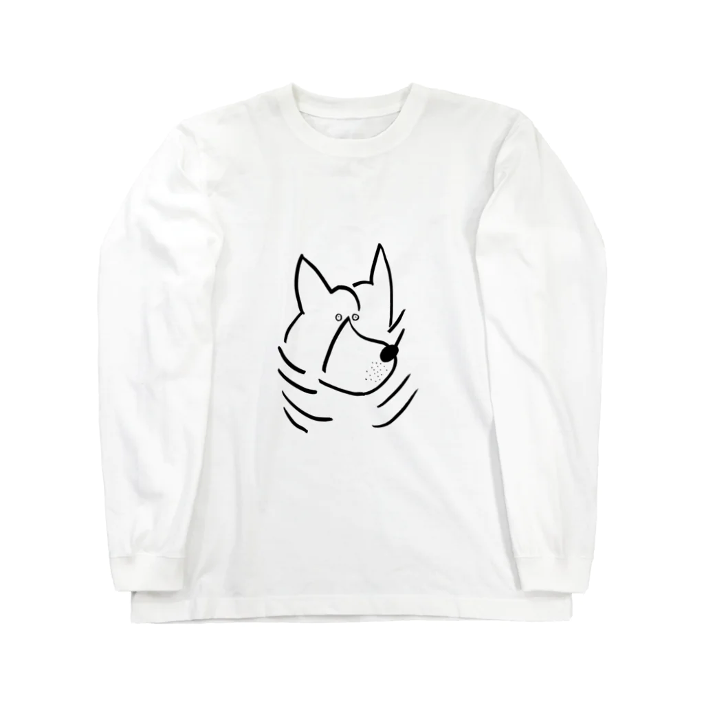 青いのDogs  ロングスリーブTシャツ