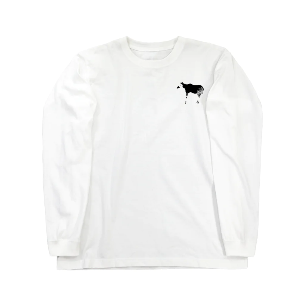 crane_and_horseのオカピ ロングスリーブTシャツ