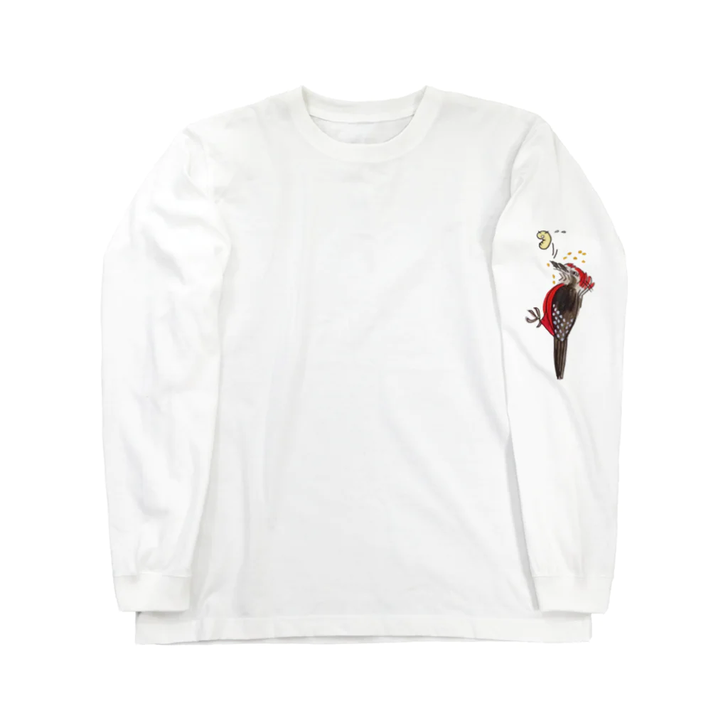 nonaの奄美の鳥オーストンオオアカゲラくん Long Sleeve T-Shirt