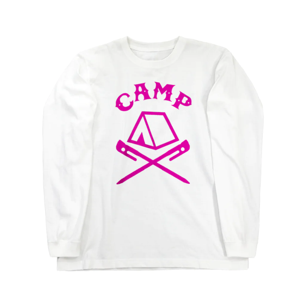 CAMPUNKのCAMP(ピンク) ロングスリーブTシャツ