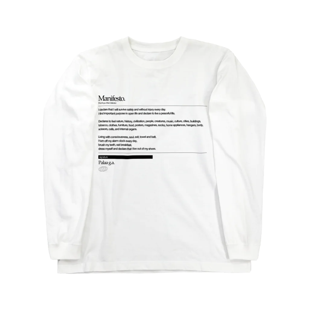 PALAAのManifesto Long Sleeve T-Shirt