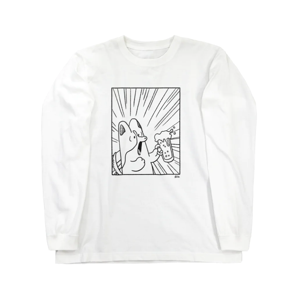 シカトコの乾杯コーギー Long Sleeve T-Shirt