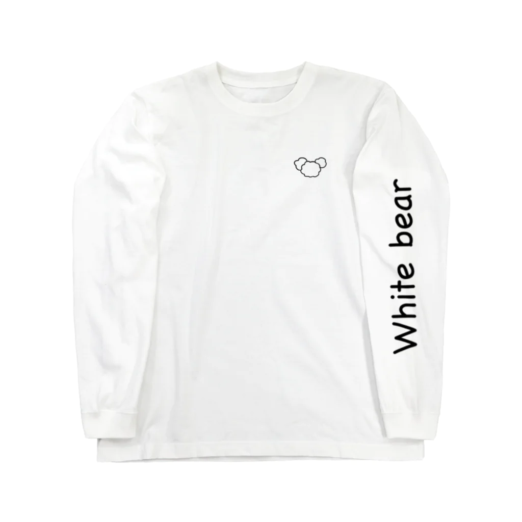 blackbear&WhitebearのWhite bear ロングスリーブTシャツ