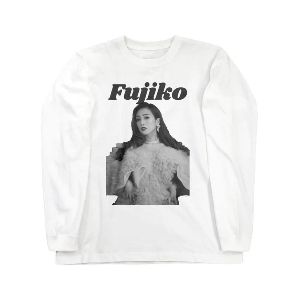 Fuzy's shopのFujikoゴージャス-シロクロ ロングスリーブTシャツ