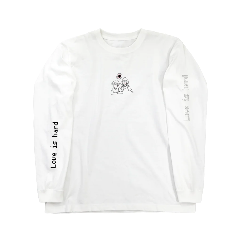 Thing.のカップル Love is hard! ロングスリーブTシャツ