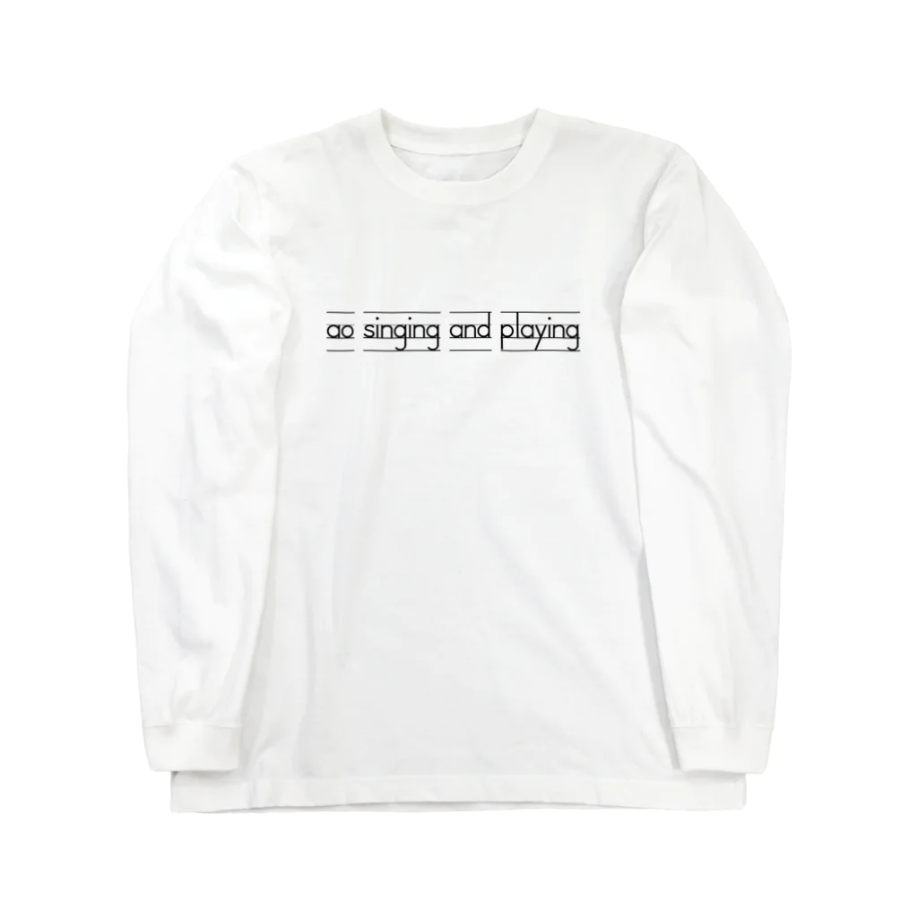 ao singing and playingのao singing and playing English Long Sleeve T-Shirt