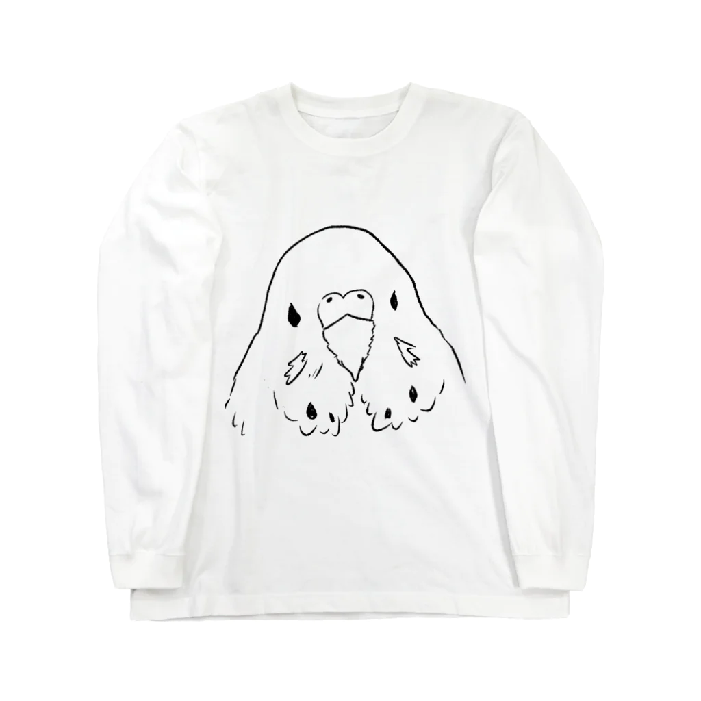 tori-mofumofuのセキセイインコ ロングスリーブTシャツ