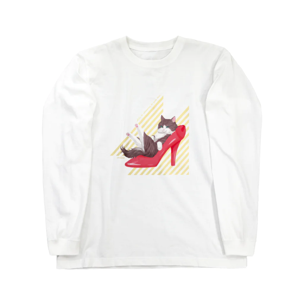 kima-maniのHeel cat Long Sleeve T-Shirt