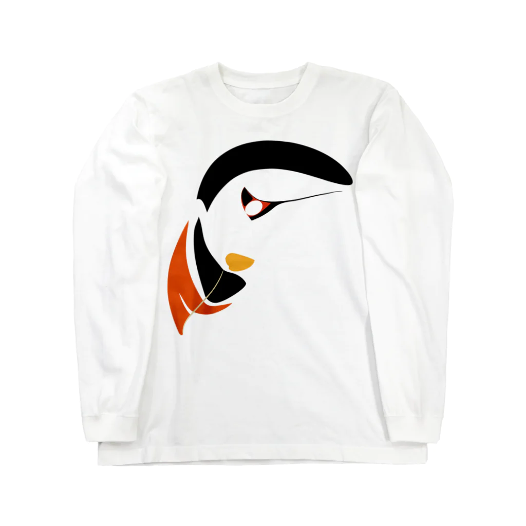 PB.DesignsのAtlantic Puffin ロングスリーブTシャツ