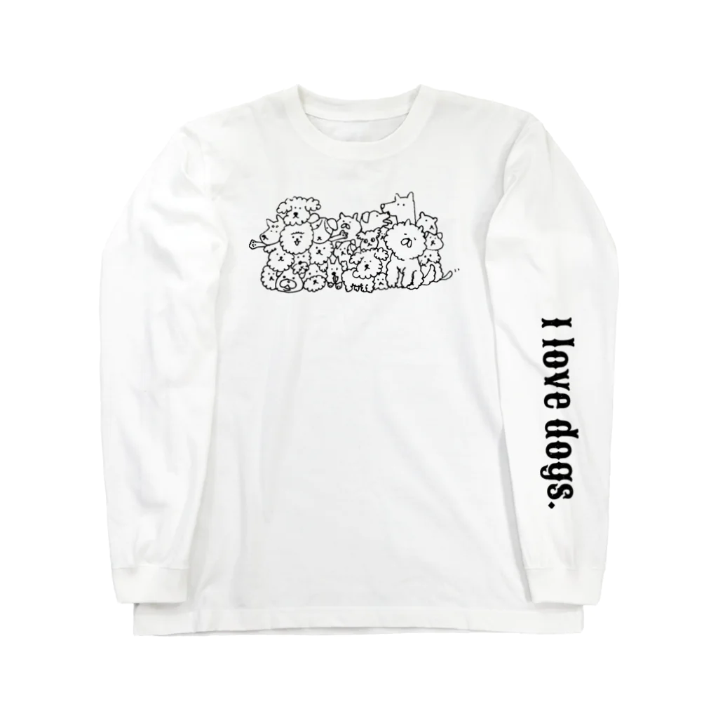 SATONOEのI love dogs Long Sleeve T-Shirt