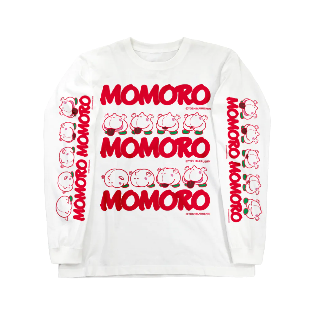 よシまるシンのMOMOROS1 ロングスリーブTシャツ