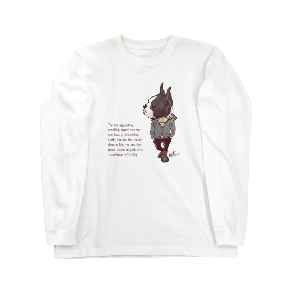 愛犬描処 プルーデンスのおしゃれボスティ Long Sleeve T-Shirt