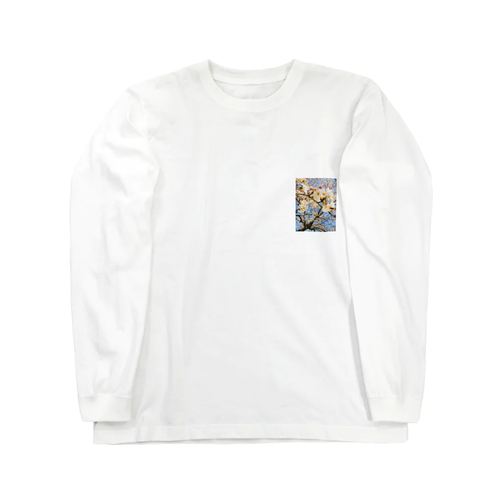 黒ヤギの桜 Long Sleeve T-Shirt