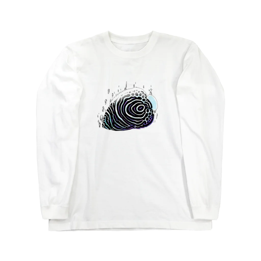 K′z SHOPのタテジマキンチャクダイの幼魚 Long Sleeve T-Shirt