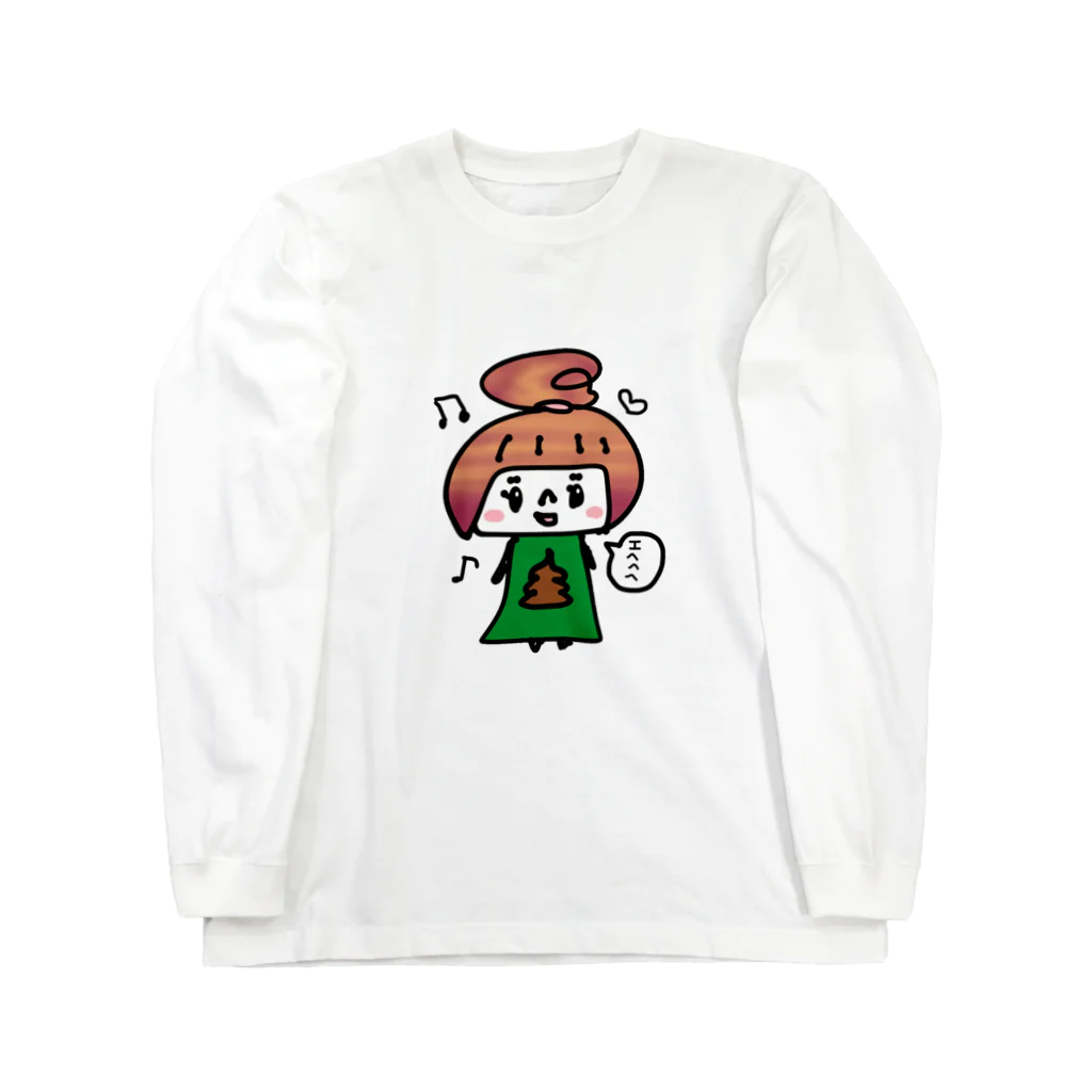 万枚ちゃんのうんこちゃん ロングスリーブTシャツ