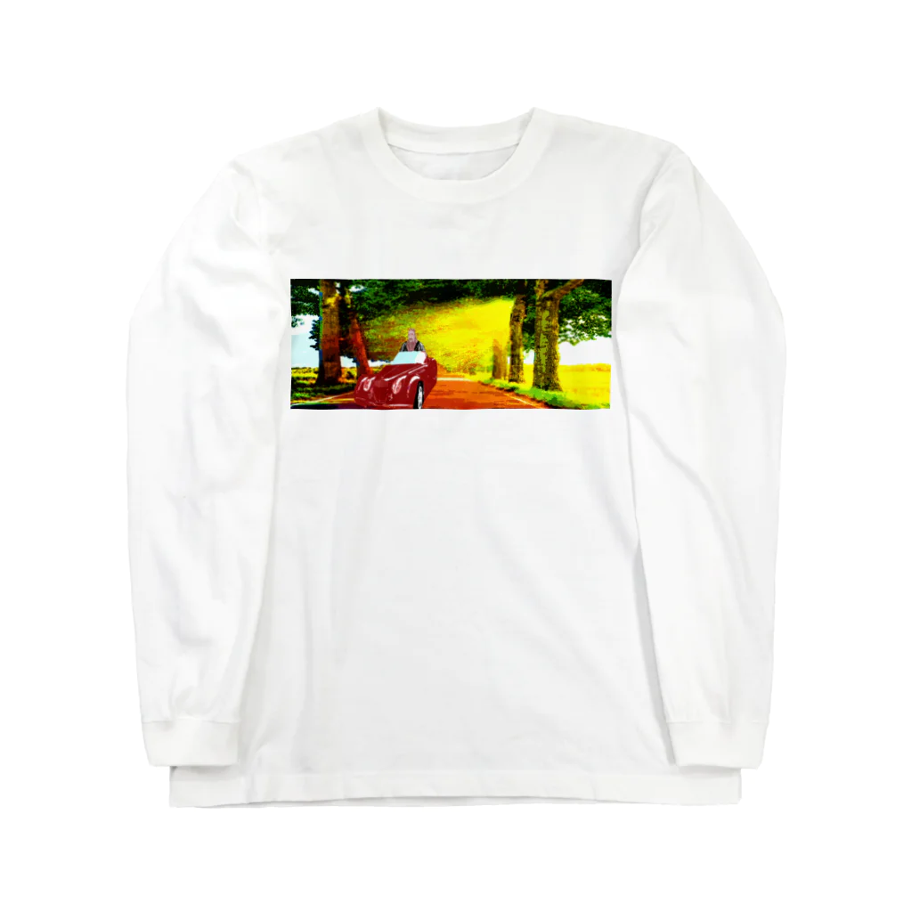 Danke Shoot Coffeeのドナ・ドナ・ドーナー孔子を乗せて２ Long Sleeve T-Shirt