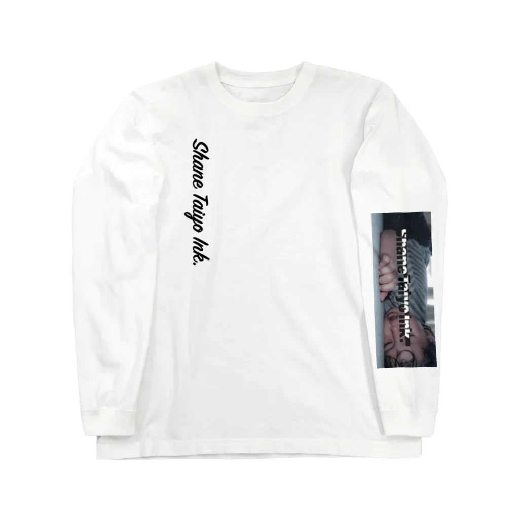 Shane Taiyo Ink.の"Fall" a Sleeping  【シェニーシリーズ】 Long Sleeve T-Shirt