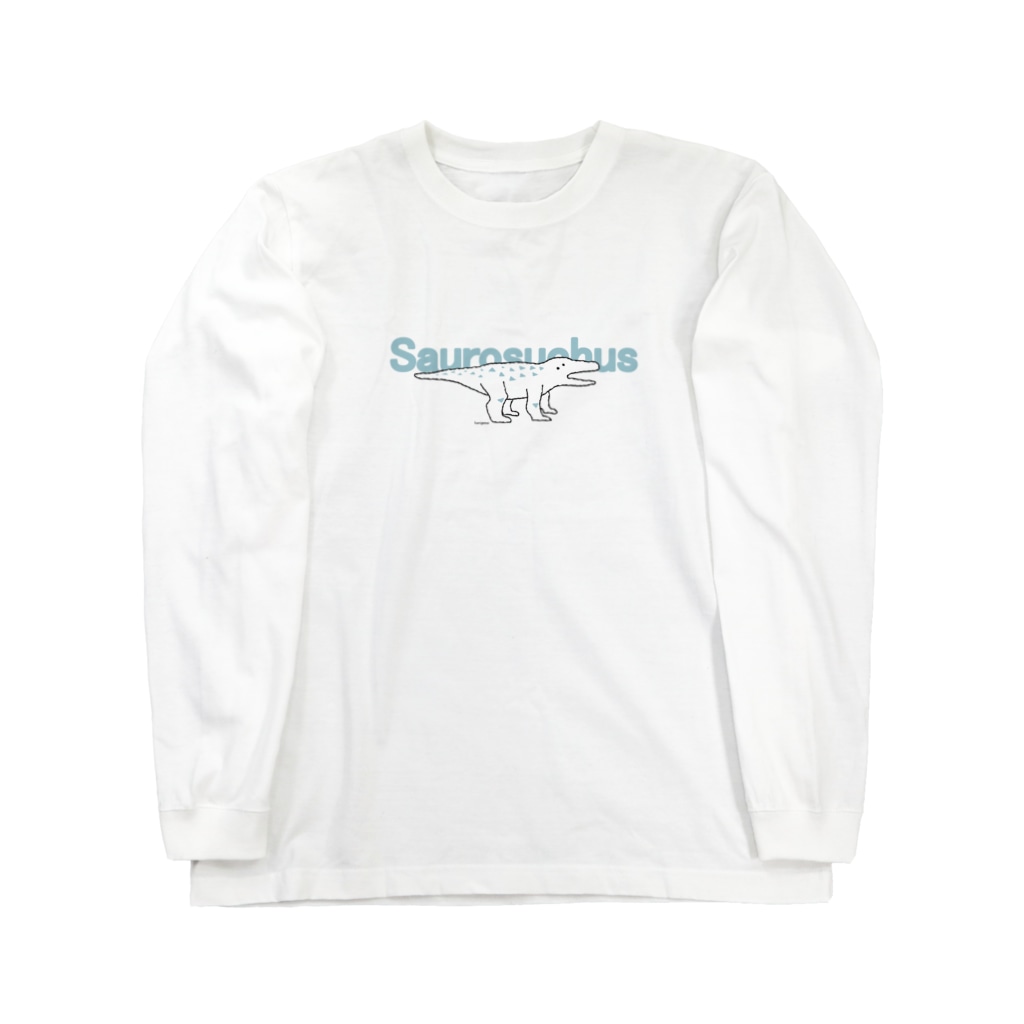 ホリゴメのサウロスクス白 Long Sleeve T-Shirt