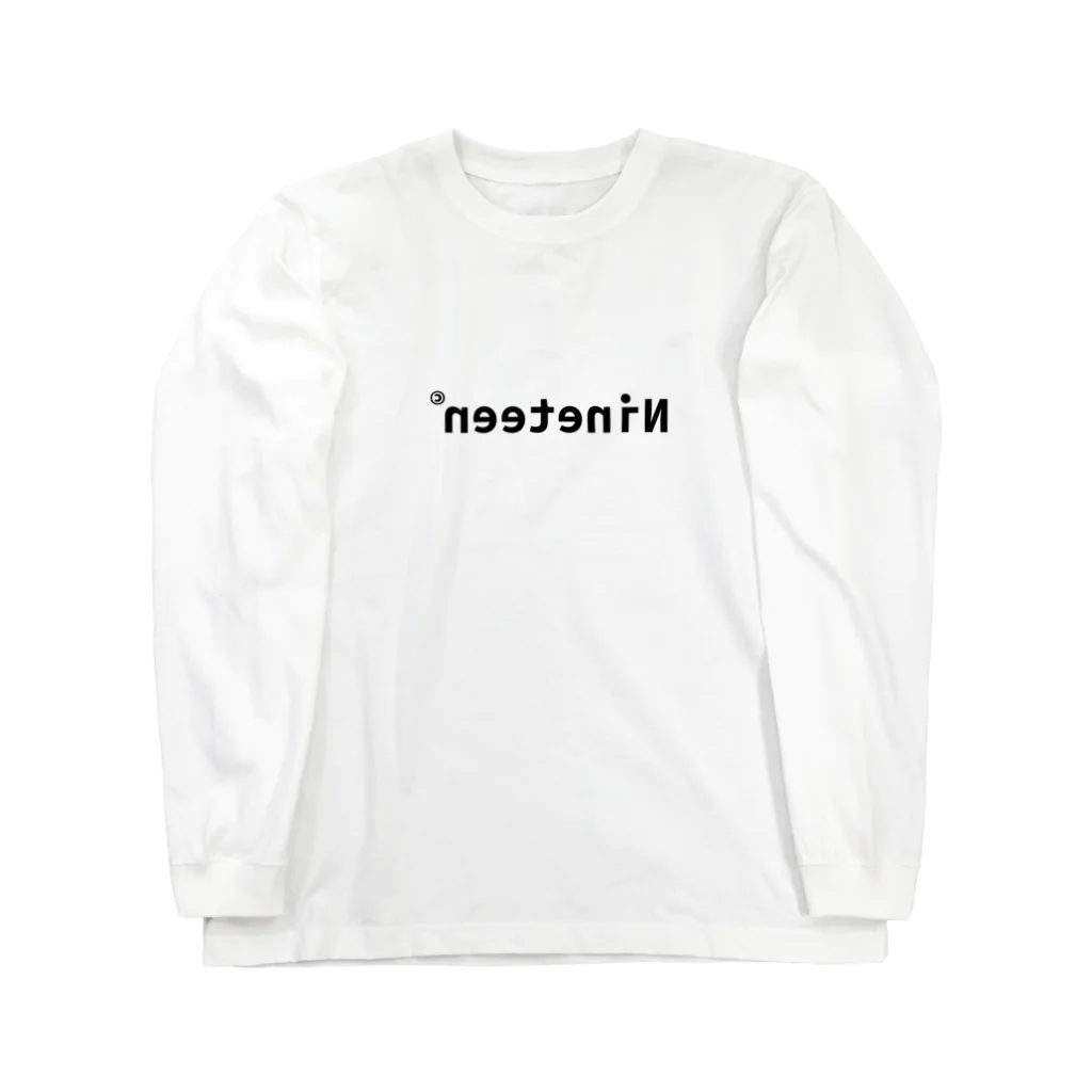 Nineteen©︎の"反転" Logo Long Sleeve T-Shirt