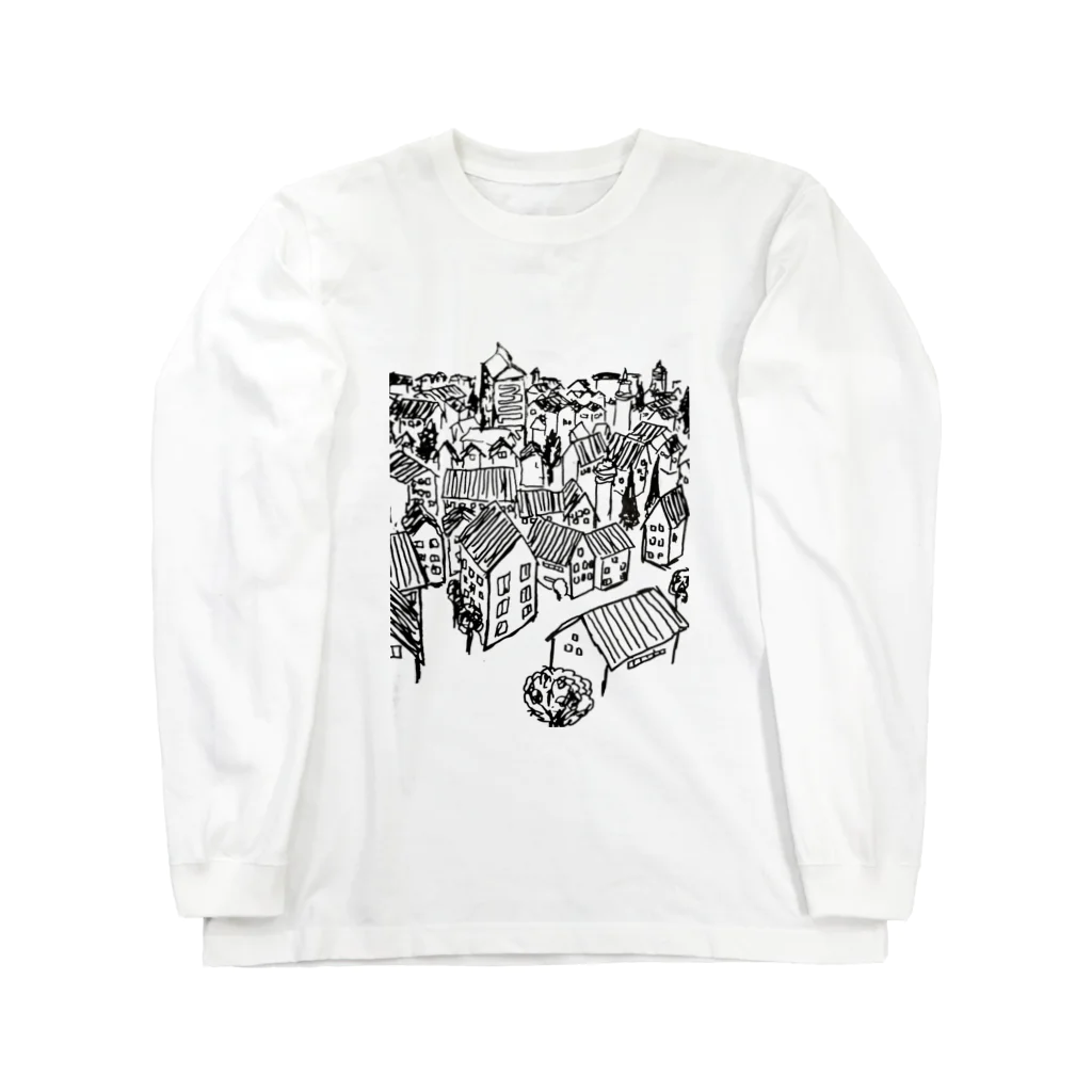 家庭教師てつおうTetsuouの牛乳パックと家 Long Sleeve T-Shirt