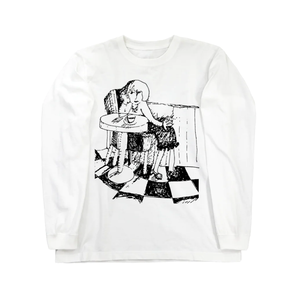 izumi_salonのカフェテリア Long Sleeve T-Shirt