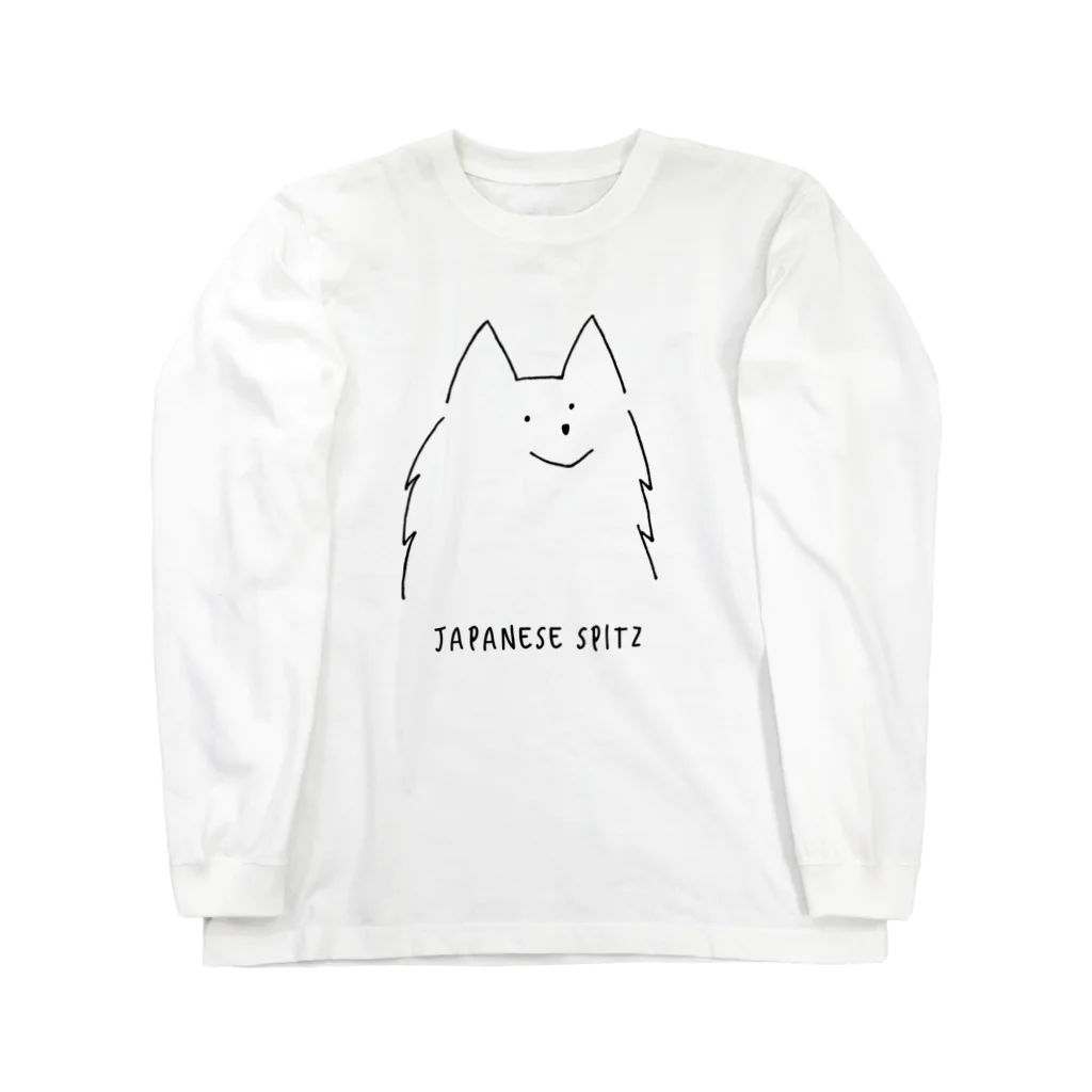 mochi_14のご機嫌な犬　ロングスリープTシャツ ロングスリーブTシャツ