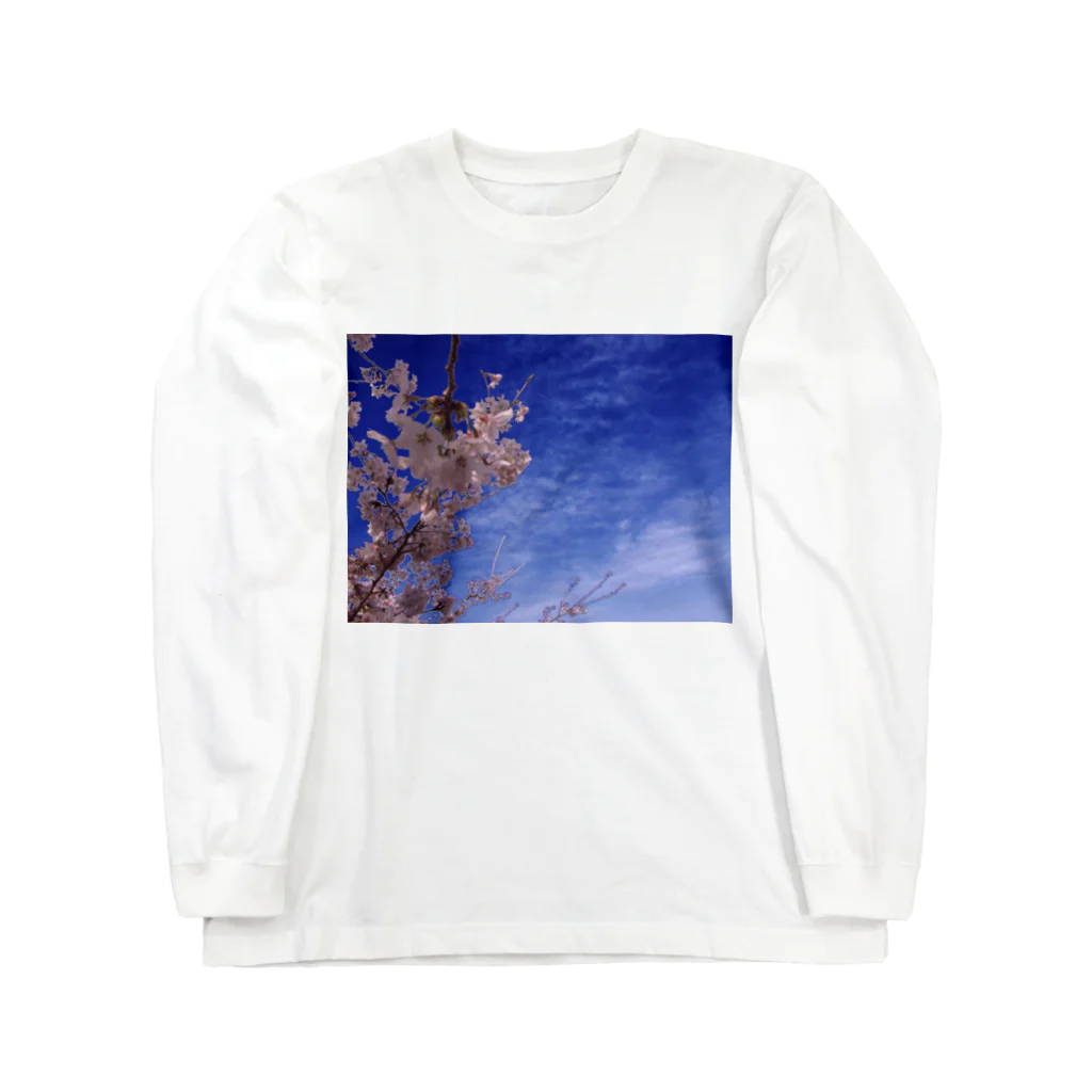 hiroki-naraの桜　サクラ　cherry blossom DATA_P_093 ロングスリーブTシャツ