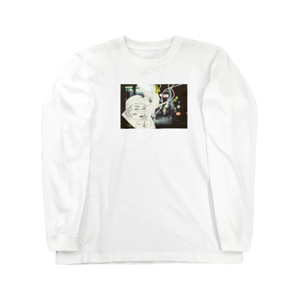 kkki shopのsmooook Long Sleeve T-Shirt