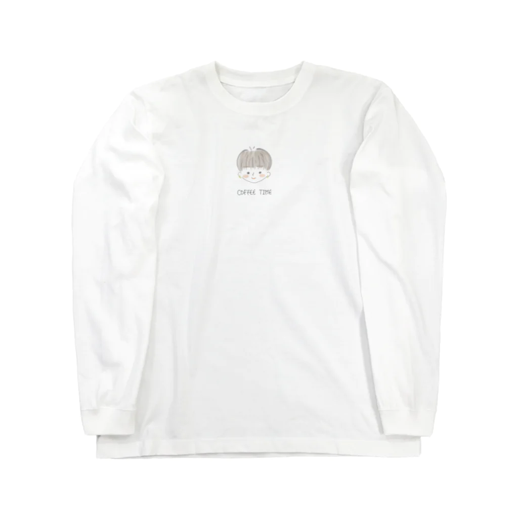 トーストのショートカットの女の子 Long Sleeve T-Shirt