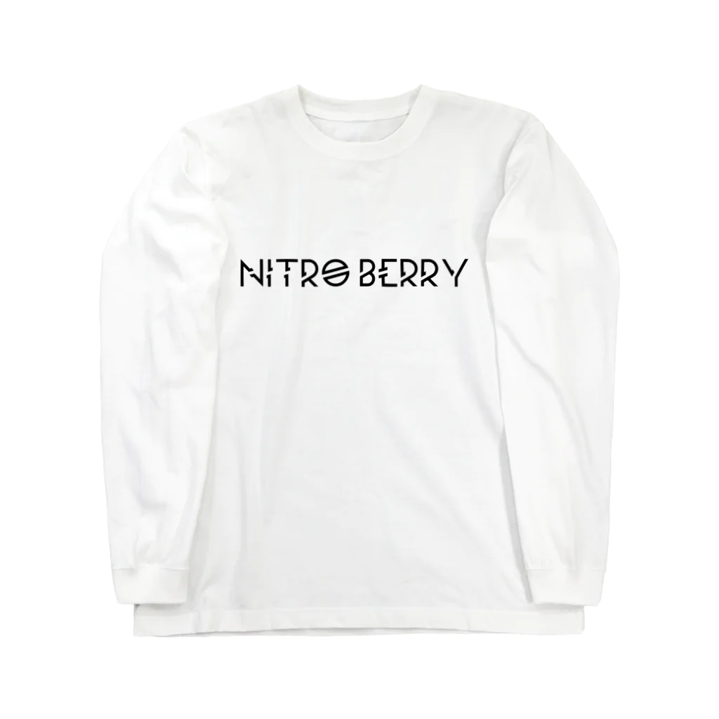 henpeisoku.repのNITRO BERRY LOGO BLACK ロングスリーブTシャツ