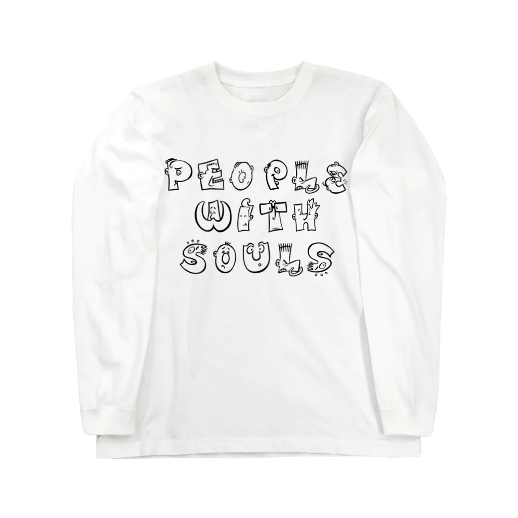 people with soulsのFACEコレクション Long Sleeve T-Shirt