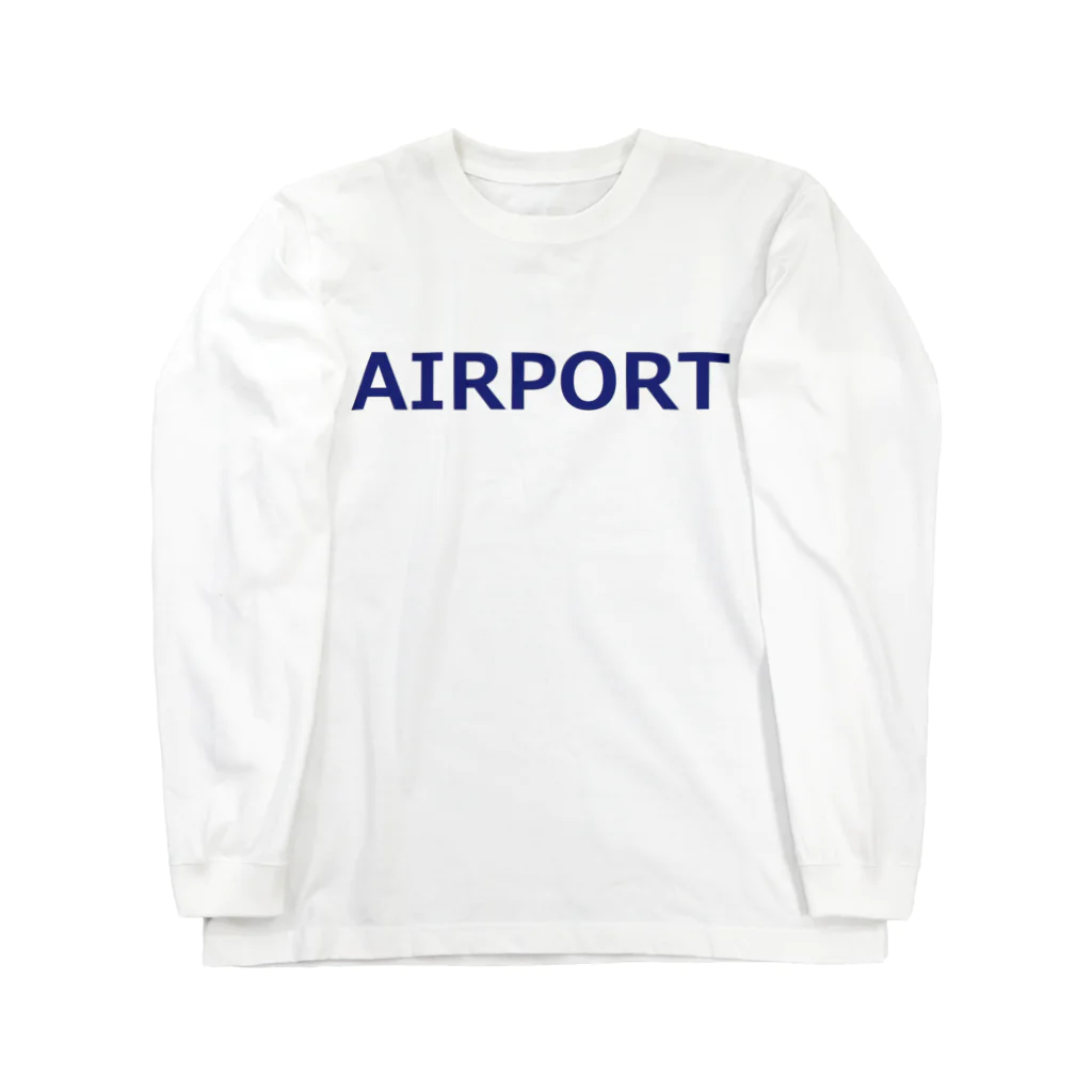 アメリカンベース のエアライングッズ　AIRPORT　飛行機　空港 ロングスリーブTシャツ