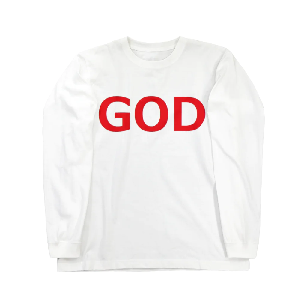 アメリカンベース のGOD 神様 Long Sleeve T-Shirt