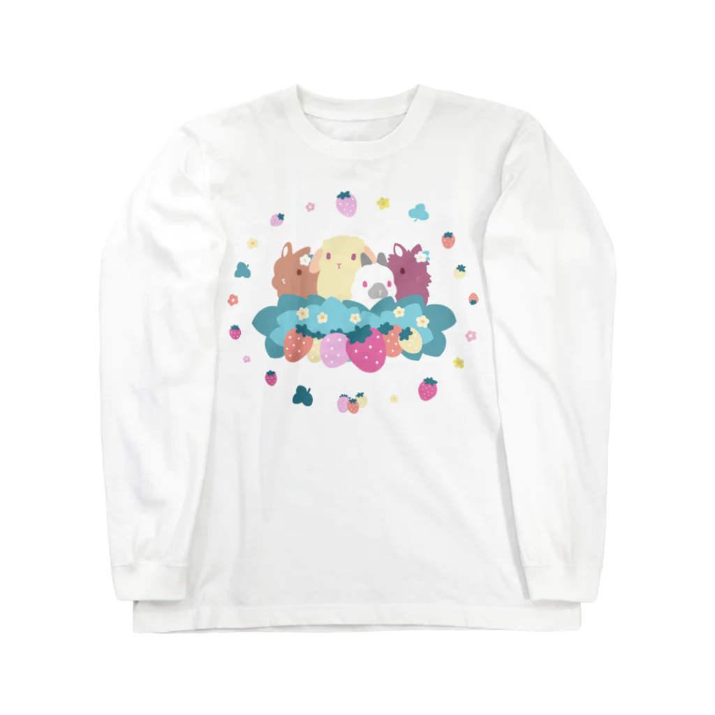 大賀一五の店のイチゴたべ隊 Long Sleeve T-Shirt