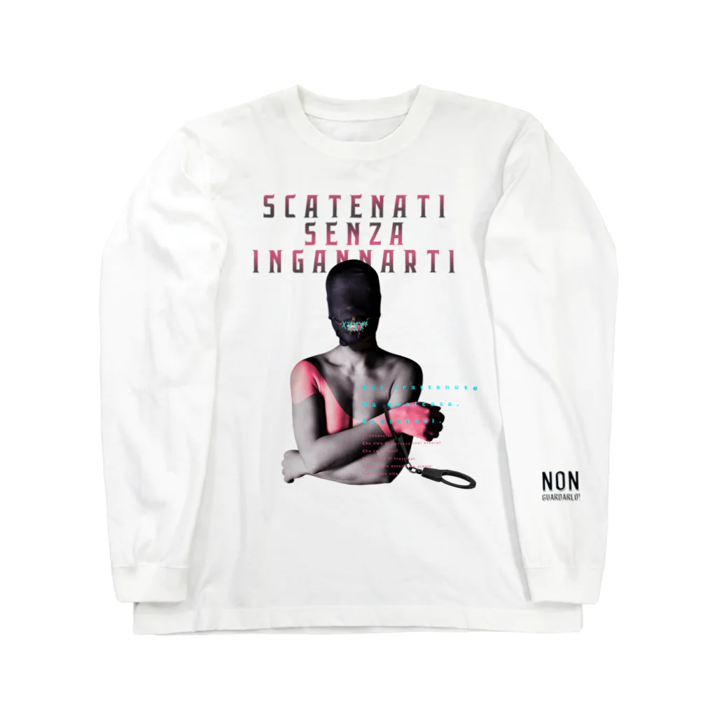 UNIREBORN WORKS ORIGINAL DESGIN SHOPのSCATENATI SENZA INGANNARTI Long Sleeve T-Shirt