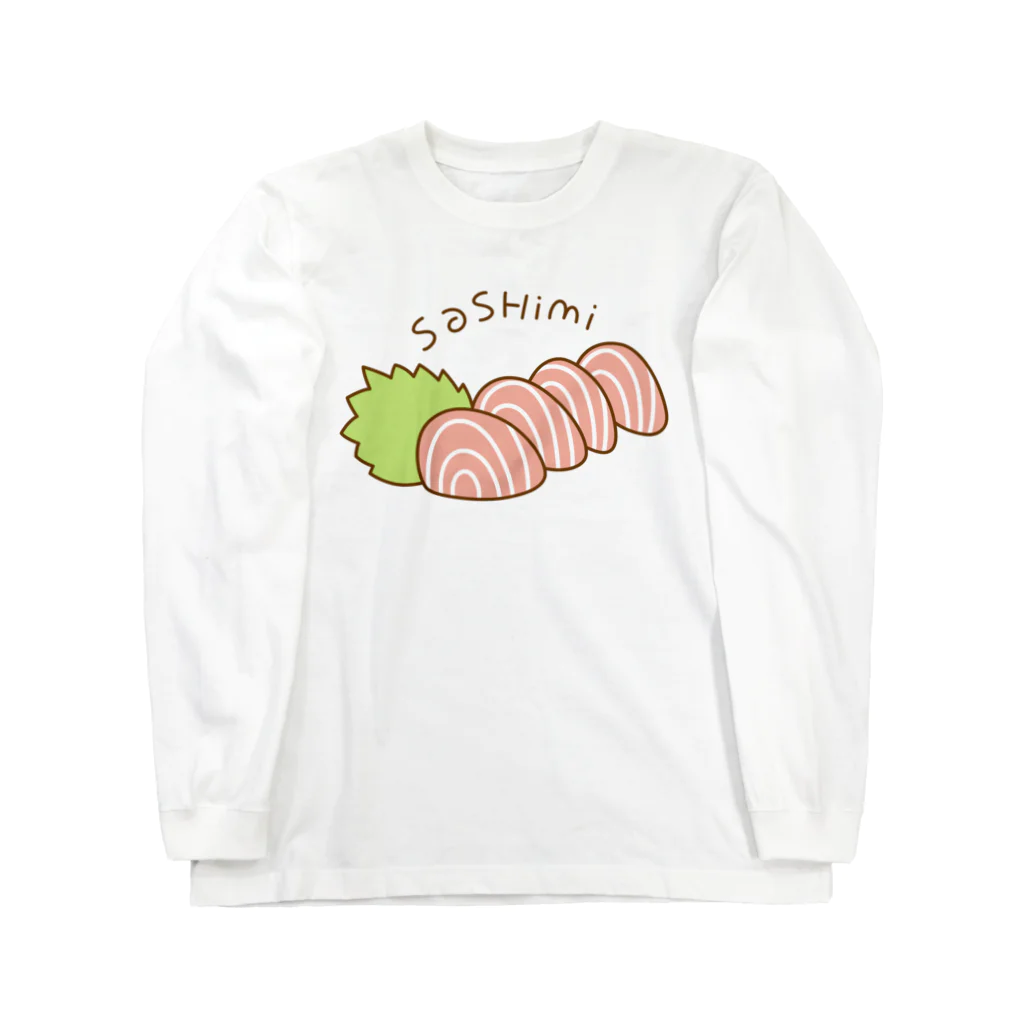 ちゃやまのSashimi-salmon ロングスリーブTシャツ