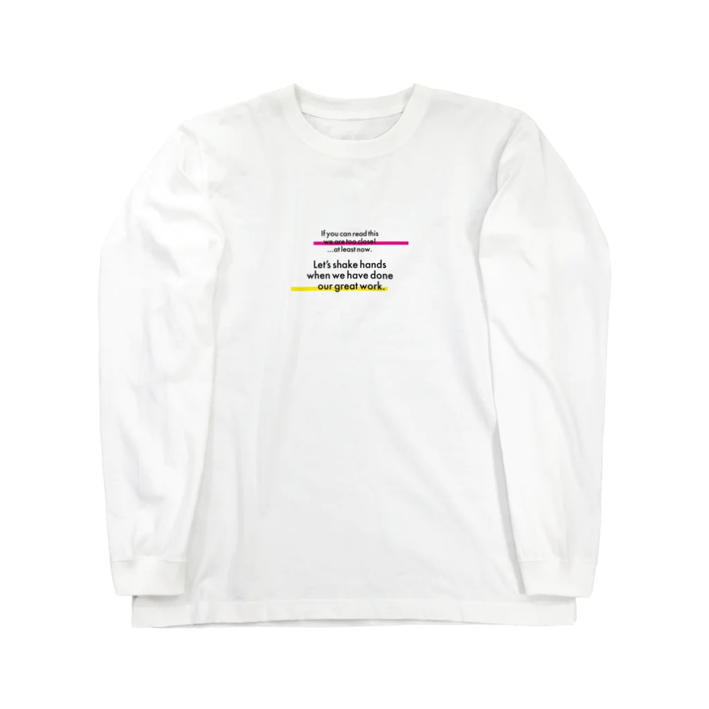 へんなシャツの【コロナ対策】近づきすぎです。 Long Sleeve T-Shirt