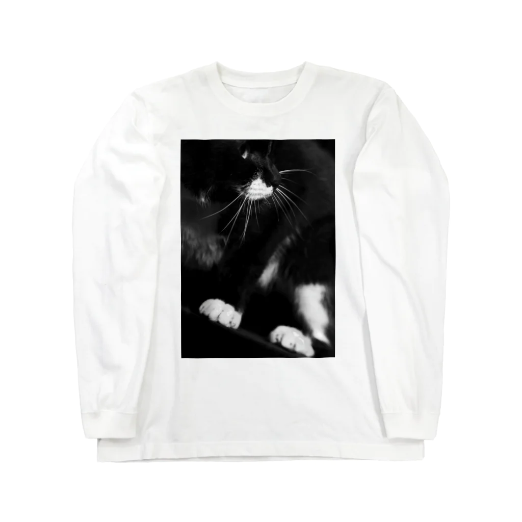 写真家 古熊美帆の黒猫ふぁいん Long Sleeve T-Shirt