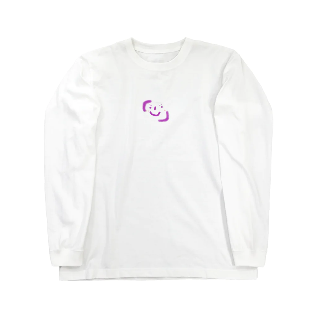 ほのてぃんのデザイン工房のかぎかっこにこにこ君 Long Sleeve T-Shirt