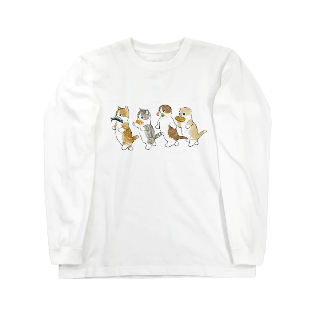 mofusandの花より団子にゃん Long Sleeve T-Shirt