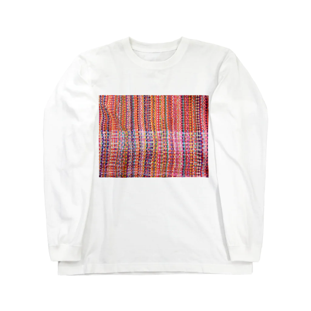 Hana Sungo　はなさんごのHand weaving-RW ロングスリーブTシャツ