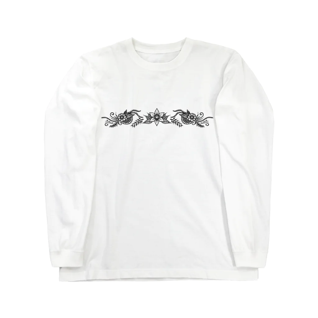uragamiのflower ロングスリーブTシャツ
