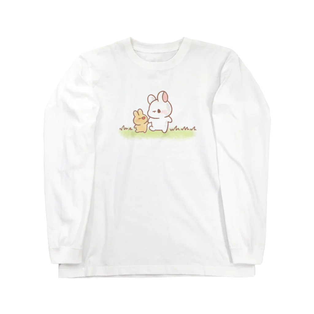 くぅもんせのお店のうさぎとちびうさぎ Long Sleeve T-Shirt