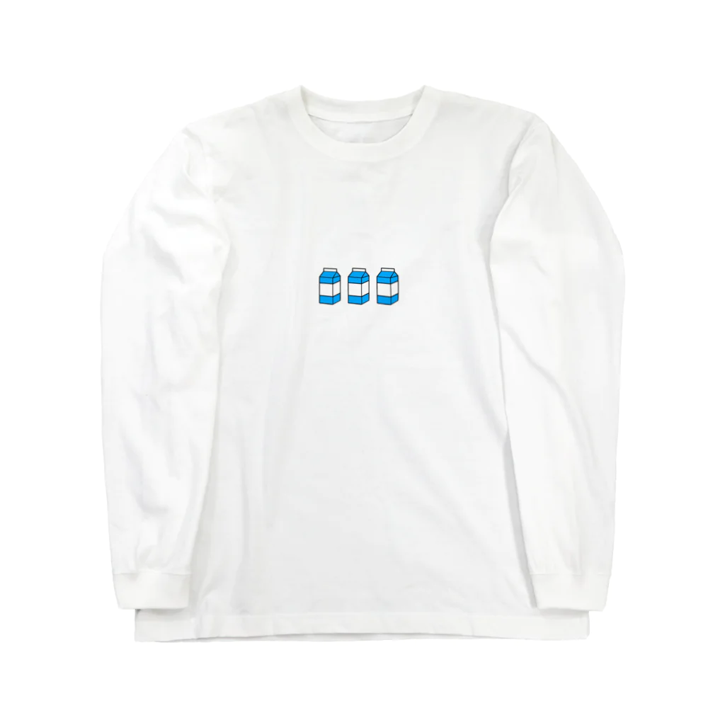 モラトリアムパンケーキの牛乳パック3本セット Long Sleeve T-Shirt