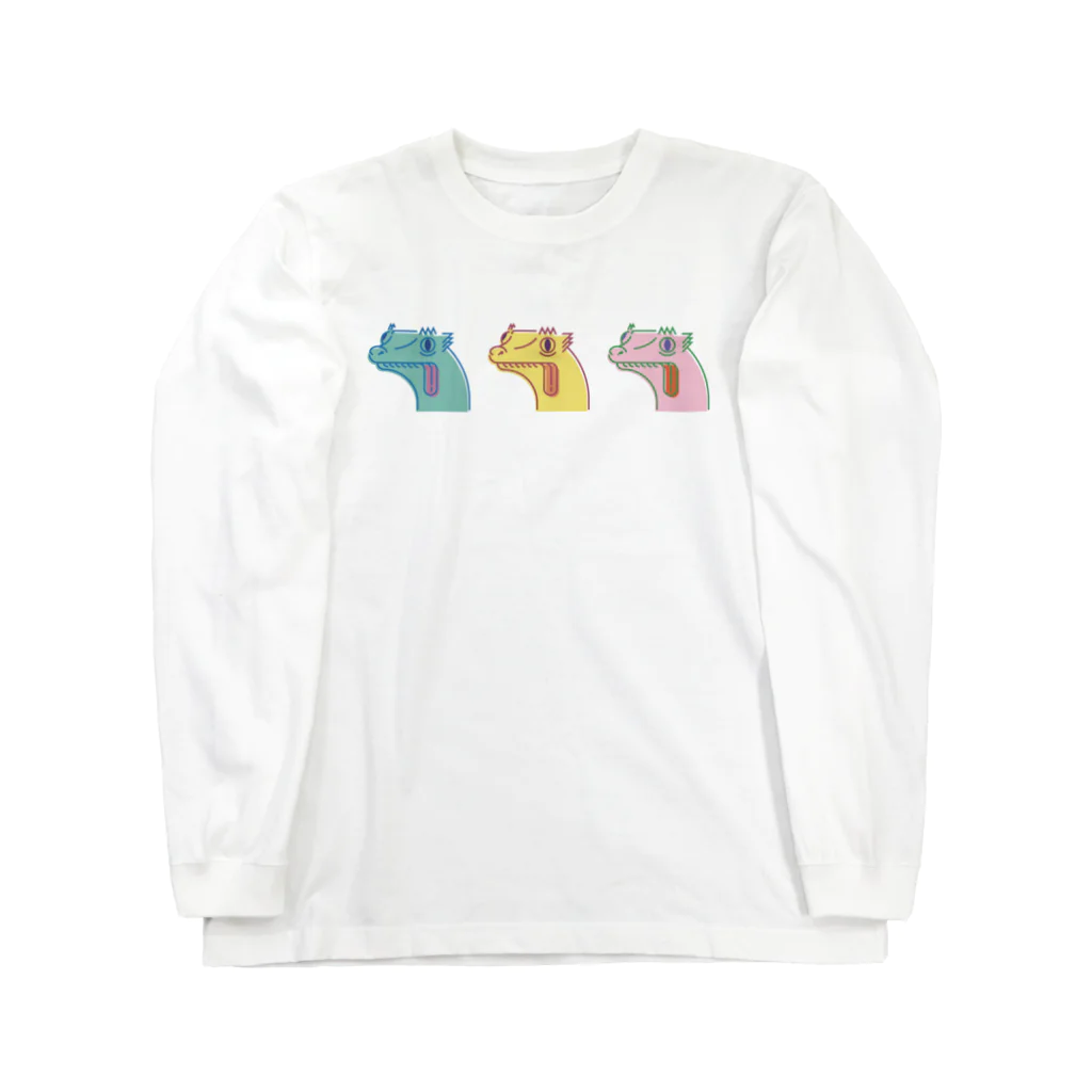 爬虫類グッズ メッサヌンサ - M.R.SのPOPクレス Long Sleeve T-Shirt