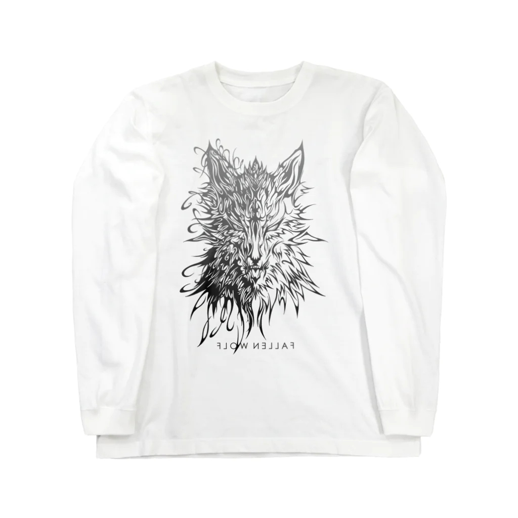 IBI-MATTER-のFALLEN WOLF Long Sleeve T-Shirt