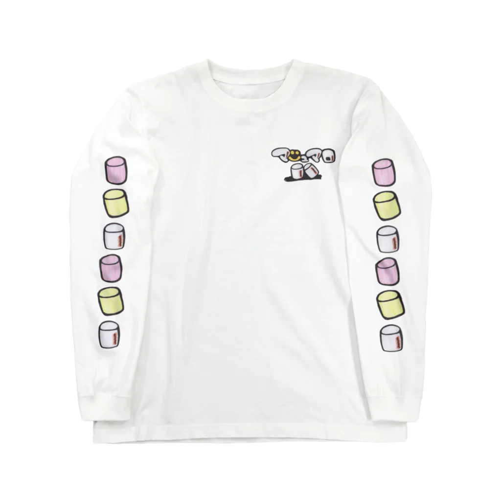 N子の絵日記の私はマシュマロが大好きです！ Long Sleeve T-Shirt