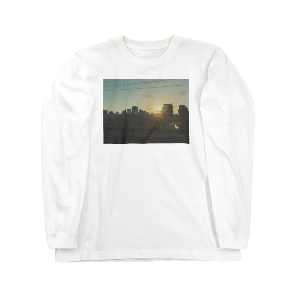 sukinamonoの夕方の電車 Long Sleeve T-Shirt