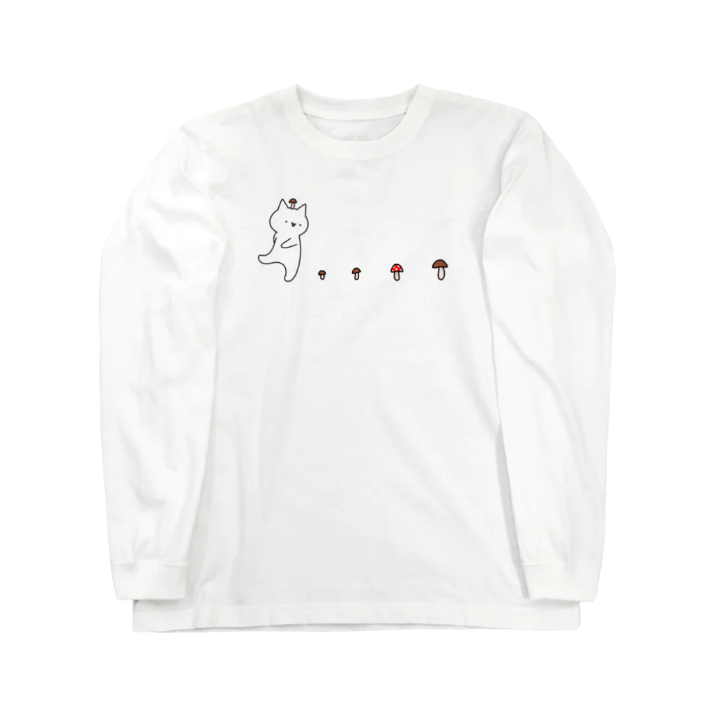 おにぎり先生のなめこがぽにょ～ん Long Sleeve T-Shirt